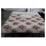 Queen sized floral bed set, includes comforter,