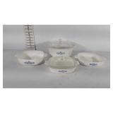 Corningware cornflower blue dishes, two missing