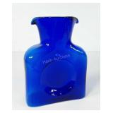 Blenko cobalt blue water pitcher