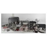 Bakeware, cake pans, baking sheets, mixing bowls,