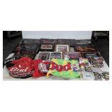 Nascar racing memorabilia, clocks, Budweiser