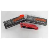 Two Kentucky Cutlery Deer Tracker knives, new in