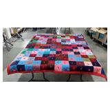 Machine made polyester quilt, 68" × 84"
