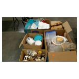 Skid lot: includes collectors plates, buckets,
