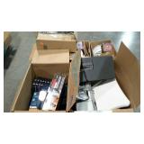 Skid lot: includes bathroom decor, boom box, vhs