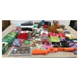 Group lot: pajama bottoms, Christmas stockings,