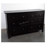8 Drawer Dresser, modern pine made with black