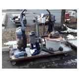 Shop Vac and 3 House Vacuum Cleaners, non-tested