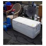 Coleman 150 Marine Cooler, plus 2 poly Chairs,