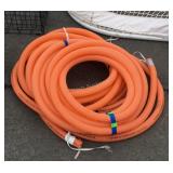 Orange plastic communication conduit