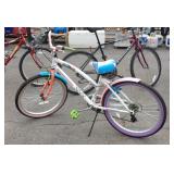 Little miss matched seven speed bicycle, 24 inch
