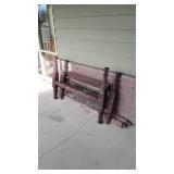 Early Rope Bed Project, headboard and footboard