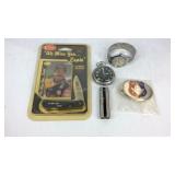 Case memorial pocket knife, westclox pocket