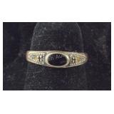 Vintage Solitaire Onyx Ring, 2.3 grams, size 4.5,