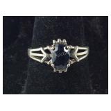 Solitaire Sapphire Ring, 2.1 grams, size 6.25,