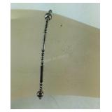 Vintage Silver Bead Ankle Bracelet, 2.8 grams,