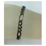 Figaro Link Bracelet, 9.2 grams, size 7.5",
