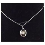 Black Mother of Pearl Necklace, 2.8 grams, size