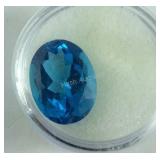 Approx 16 mm x 12 mm Loose Blue Topaz Stone