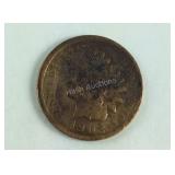 1902 One Cent w/ Beautiful Toning on Tail Side