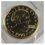 1999 Susan B Anthony Gold Dollar