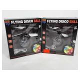 Two Flying Disco Ball toys, new in box