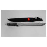 Bowie style knife with sheath,  12" blade
