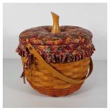 Longaberger large pumpkin basket with liner and