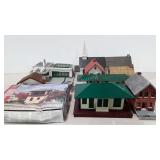 Train village house, includes Sinclair Gas