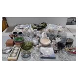 Mixed group, advertising,  glassware,  vases,