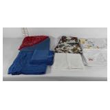 Table linens, tablecloths and napkins, 1 square 1