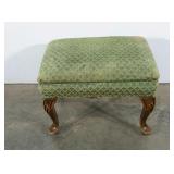 Ottoman, upholstered, wear as shown