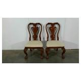 Two ball and talon side chairs
