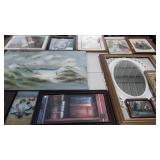 Large group of pictures, prints, frames and such,