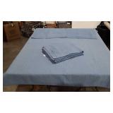 Set of two twin bed spreads and two pillow shams,