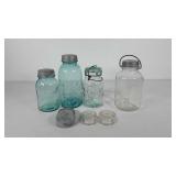 Blue Ball and Atlas canning jars, Duraglass jar