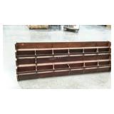 Royal Society Embroidery floss display, 79 x 26 x