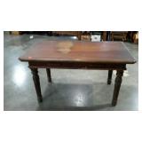 Rustic table, 54 x 31 x 30, two drawers are
