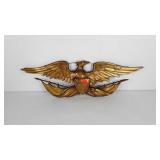 Cast aluminum eagle wall plaque, made in USA,