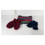 Winter accessories, White Sierra mittens, Steve