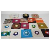 Records,  45 rpms, some in sleeves, artists