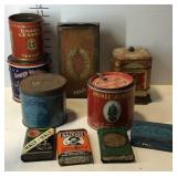 Advertising tins, Prince Albert, half and half,