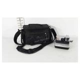 Samsonite camera bag with Polaroid camera