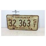 Illinois license plate