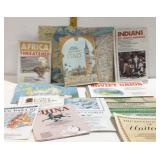 World travel maps Africa, Italy, South America,