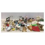 Group lot:  trinkets, pitchers , Creamers,