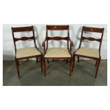 Three chairs, two sides and a captains, seller
