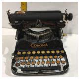 Corona portable typewriter with case