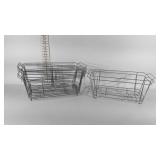 Eight wire chafing dish bases, 20" × 12"