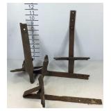 Four cast iron snow birds